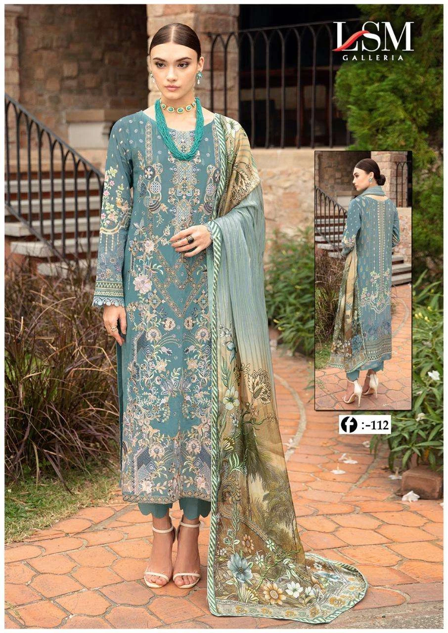 Lsm Galleria Firdous Queen Lawn Vol 11 Lawn Cotton Wholesale Pakistani Salwar Suit Catalog — Wholesale Salwar Suits, Lsm wholesale from Surat - Gallery Image 10